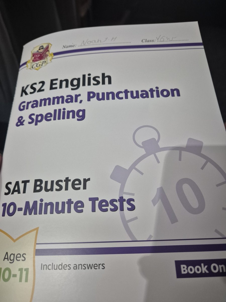 ema_grayson's tweet photo. @IntakeSchool @KathleenTiggles NH Y6W making a start on his SAT's revision this evening https://t.co/lZltVW8Uo2