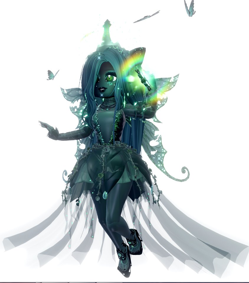 Paridise19's tweet photo. Queen Chrysalis from My Little Pony 🥀

#royalehighoutfits https://t.co/HGn0F4pTDP