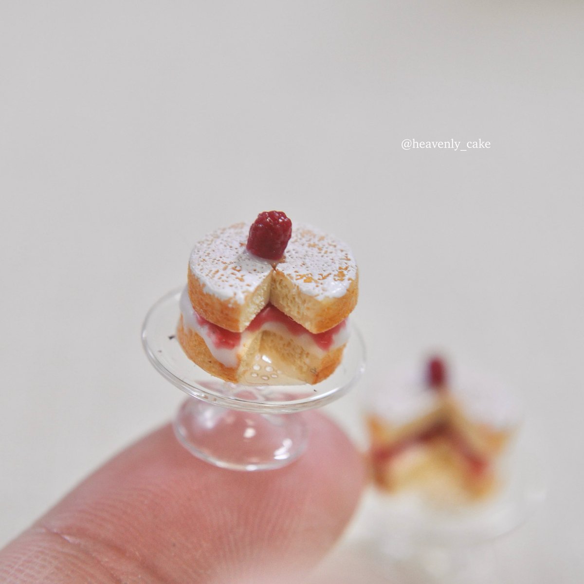 直径1,1cmの小さなガラスのケーキスタンドに、プチビクトリアケーキを乗せました💞
minneにて販売中です♩ 

minne.com/items/45034907

#ミニチュア
#ミニチュアフード