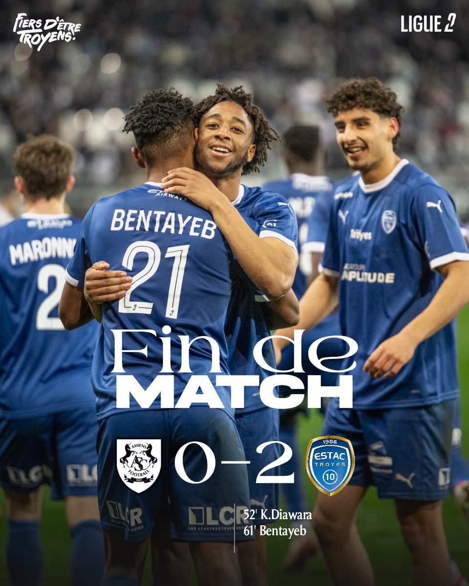 estac_officiel's tweet photo. 𝐋'𝐄𝐒𝐓𝐀𝐂 𝐫𝐞́𝐜𝐮𝐩𝐞̀𝐫𝐞 𝐬𝐨𝐧 𝐭𝐫𝐨̂𝐧𝐞 𝐝𝐞 𝐋𝐄𝐀𝐃𝐄𝐑 👑

Grâce notamment à une seconde période aboutie et des réalisations de Diawara et Bentayeb, nos Troyens récupèrent leur première place de Ligue 2 BKT à Amiens ! Prochain RDV ce samedi au SDA, face à Clermont 👉 https://t.co/0Aiky6f1wl

#ASCESTAC 0️⃣-2️⃣