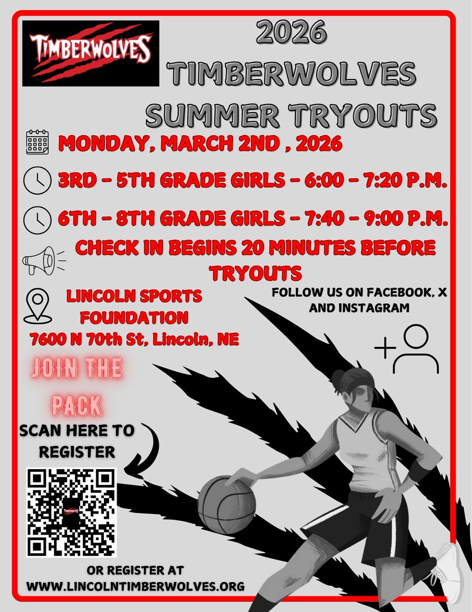 LincolnTwolves's tweet photo. Today is the day! Can't wait to see everyone at Lincoln Sports Foundation TONIGHT! Register by scanning the QR code below or heading over to our website at https://t.co/RRugXJhPnX. JOIN THE PACK! https://t.co/yakaYvNkv8