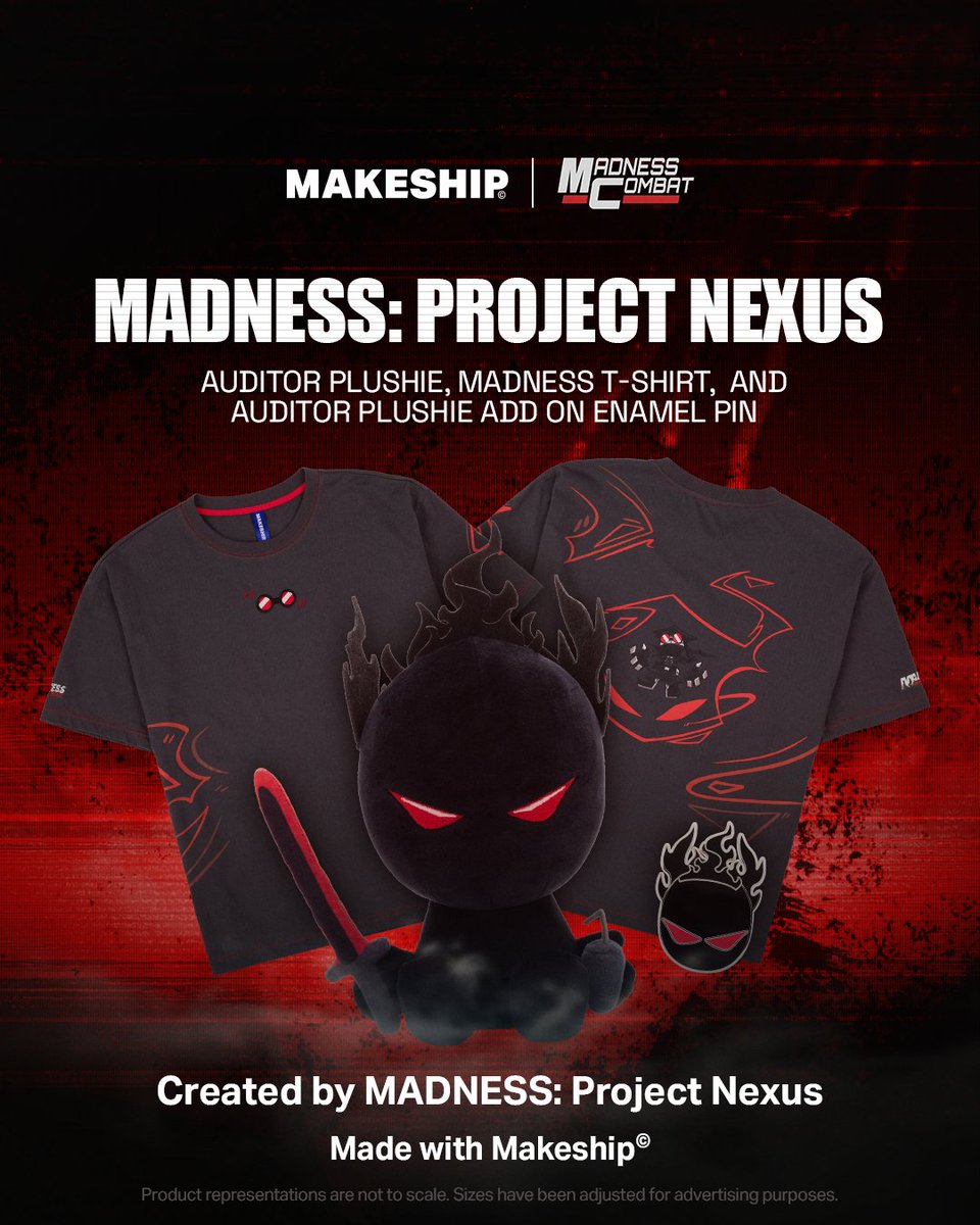 because we all need a little chaos in our lives sometimes 😈 shop the Auditor Plushie now on makeship.com!

oh and don't forget to complete the set 😉 get 10% off the MADNESS T-Shirt when purchased together with the Auditor Plushie. discount applied automatically in