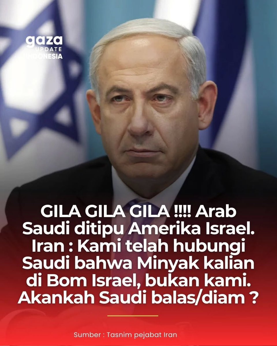 MariaAlkaff_'s tweet photo. Astaghfirullah…!! 
Dasar duo dajjal! 
——

Seorang pejabat Iran di CNN "Kami sudah menghubungi saudara Saudi kami dan membicarakan hal ini. 

Iran tidak, tidak bertanggung jawab atas serangan terhadap fasilitas minyak di Arab Saudi. Kami sudah menjelaskan hal itu. Kami secara resmi menyatakan hari ini bahwa itu bukan salah satu target angkatan bersenjata Iran." 

🔴Kantor berita Iran "Tasnim", yang dekat dengan Garda Revolusi, mengutip "sumber militer": Serangan yang menargetkan fasilitas minyak Aramco pagi ini dilakukan oleh Israel dan merupakan contoh dari operasi "Bendera Palsu" (False Flag). 

Sc: gazaupdate