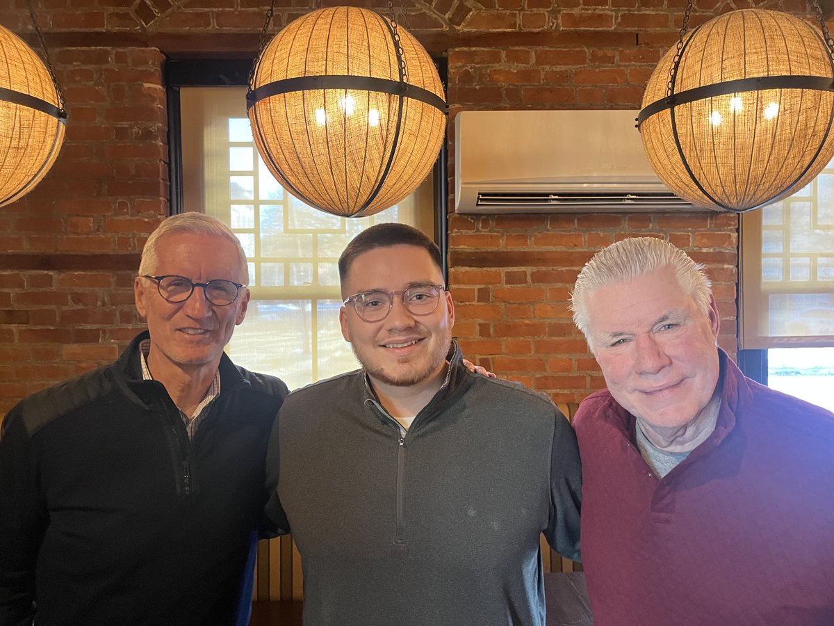 DeanDarling2's tweet photo. Couple of former Marist broadcast partners with Jack D. https://t.co/8YhxTyNCtO