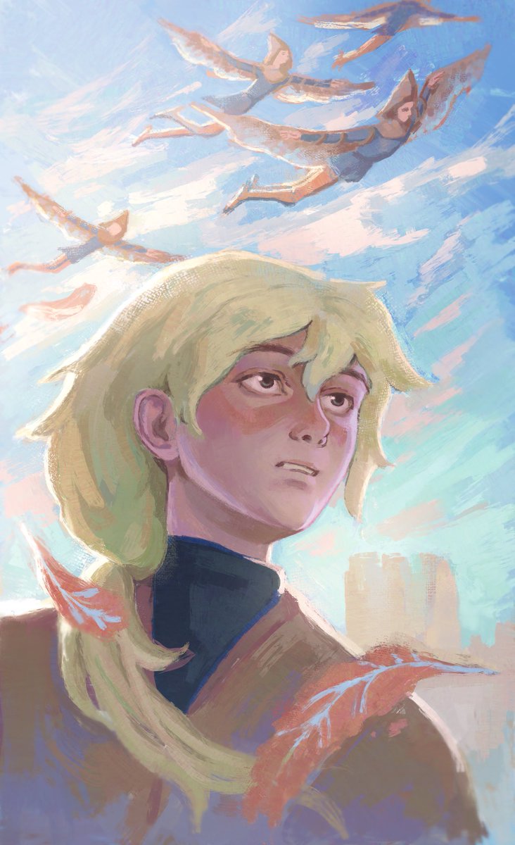 the sky is closer to us
#oc #art