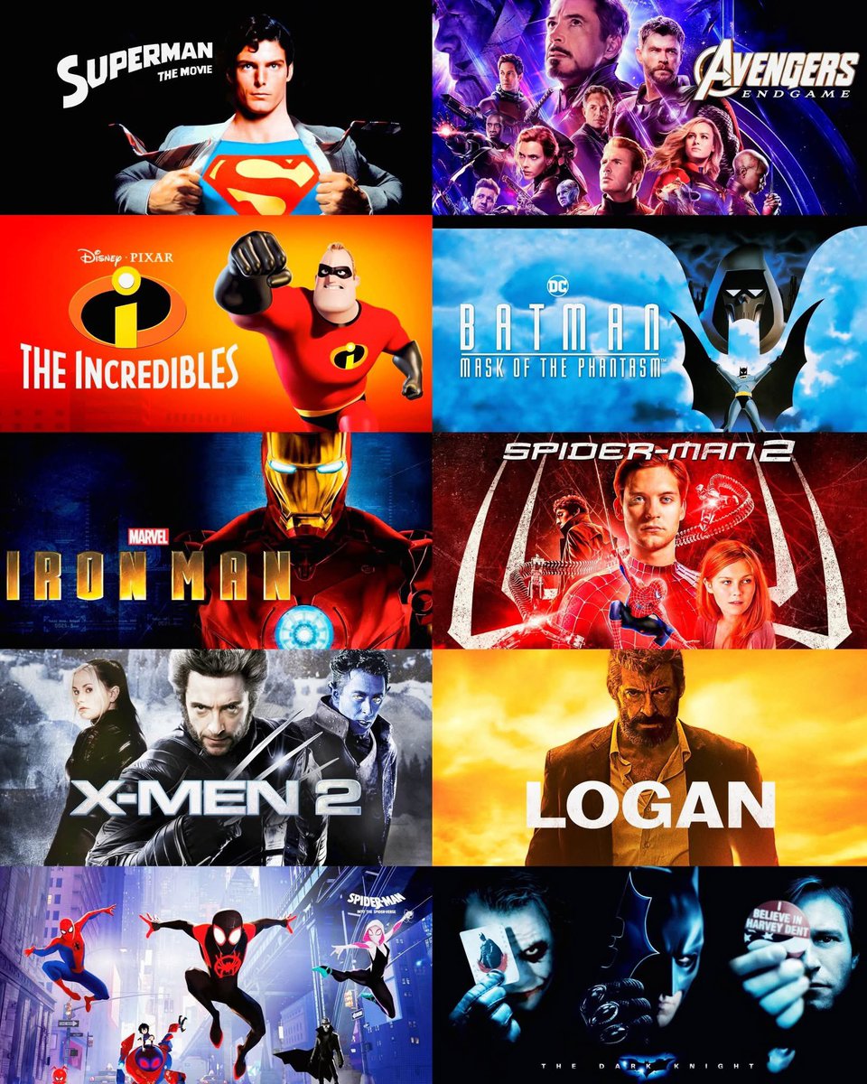 the_Bradster007's tweet photo. What is your favorite superhero movie? https://t.co/etMzgLhEtw