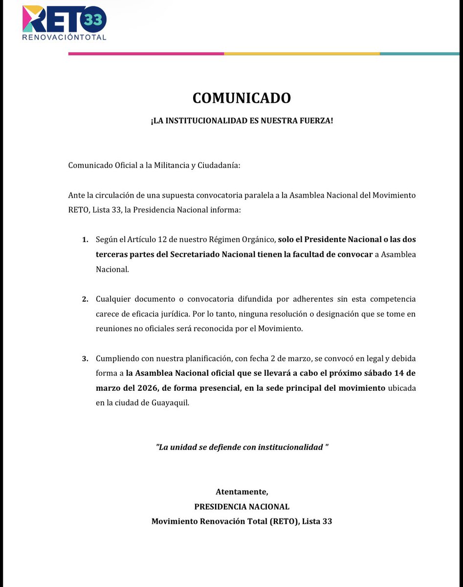 Renovación Total tweet media