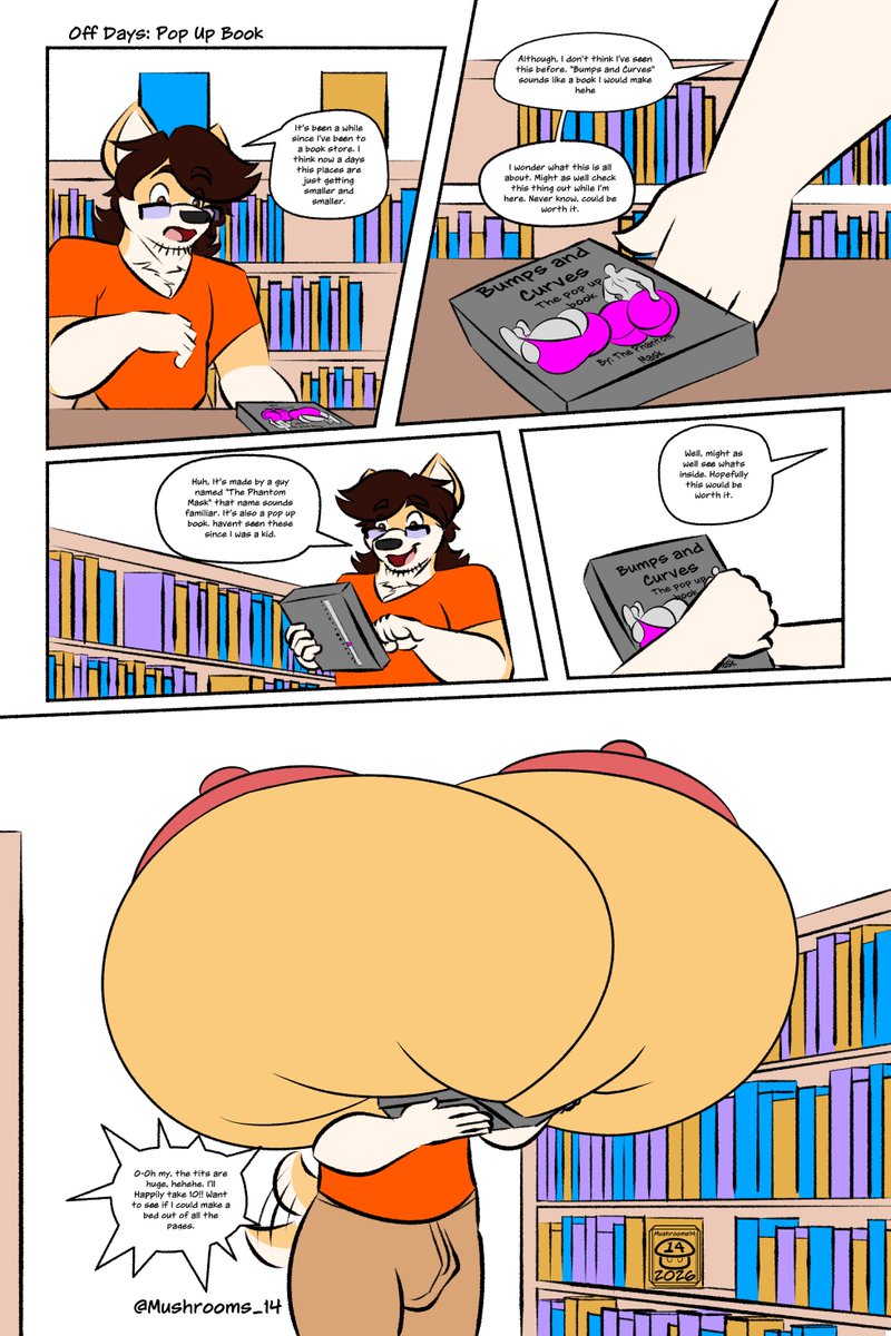 Mikey finds a Pop Up Book.