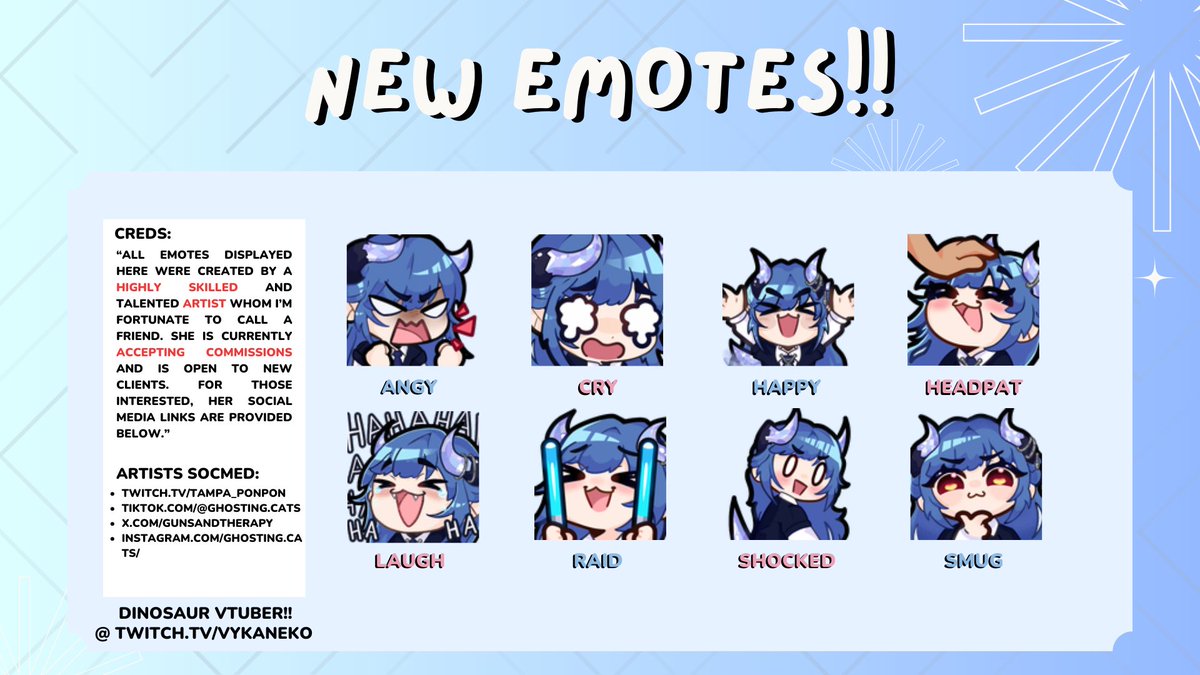 vynosorr's tweet photo. New emotes!!!
TYSM everyone!, It has been a wonderful Donothon so far reaching up to 101/500 Subs!! And It will still be on going till the last day of March 2026! So please come and support me 🥺🙏
https://t.co/oNGqOsPolc

- creds to @gunsandtherapy https://t.co/gVFX5yHWJ5