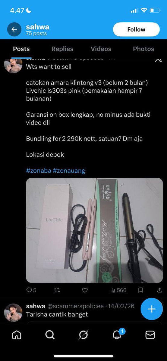 pulvisdoveri's tweet photo. @nomineeds @scammerspolicee Kak km kenal dia? Pls adikku ditipu sm dia, nomornya 081216706378 https://t.co/ReuCF8OwTK