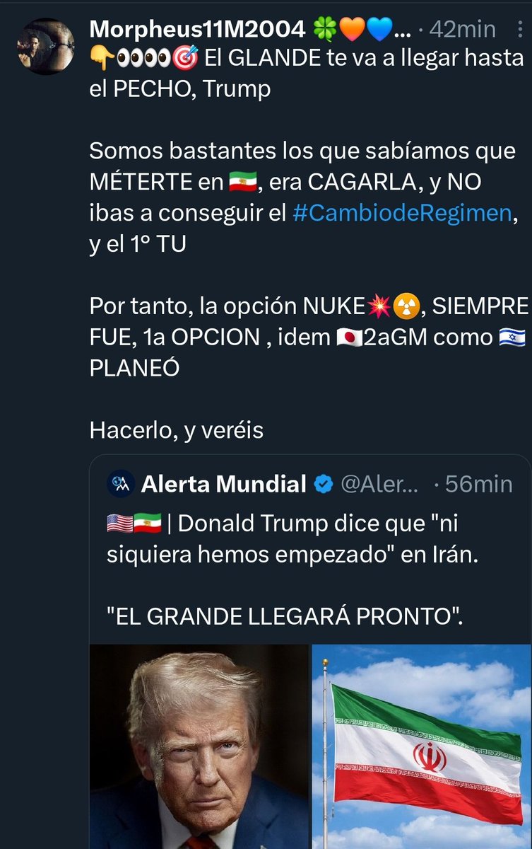 Morpheus11M2004's tweet photo. 👇👀👀🎯
#Trumposo es ESTUPIDO (y pedofilo) o se lo hace; en cualquier caso, ahora, solo queda una OPCION (soñada por 🇮🇱) https://t.co/WVmLkYgqJD