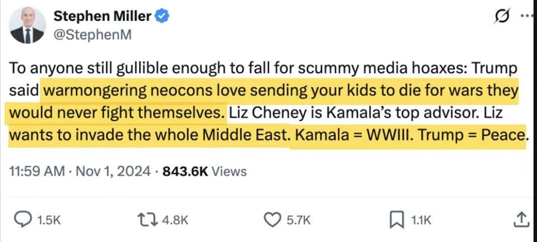 Liza2Bay's tweet photo. @PamphletsY Trump and his administration has been fraudulently elected. This is in fact, an illegal war. And you all will be remembered as part of the shit stain of our nations history. https://t.co/GpXNkNSnRV