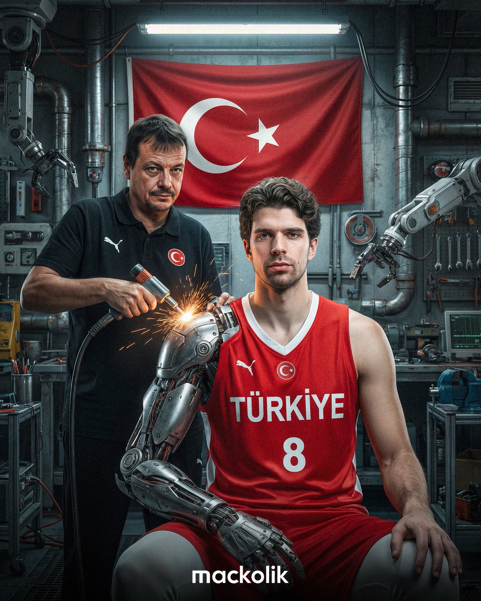 mackolik's tweet image. Ergin Ataman en büyük tehdidini maça hazırlıyor! 🇹🇷🌟

Tarık Biberovic 🦾

#FIBAWC @fibawc

📺 2027 Dünya Kupası Elemeleri heyecanı @trt1’de.