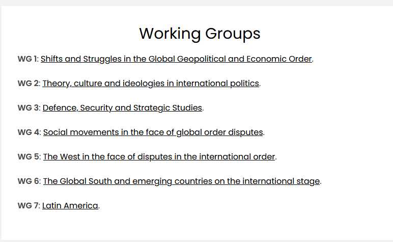 📩Send your proposal to one of the seven working groups at the II Conference on Geopolitics and Area Studies (GEINK)

"World-System in the stake: Power, shifts and clashes in the international stage"

🔴CALL FOR PAPERS open until 13th april!
geink.eus/call-for-paper…