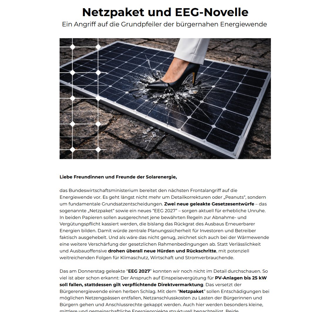 Solarenergie Förderverein Deutschland e.V. | SFV tweet media