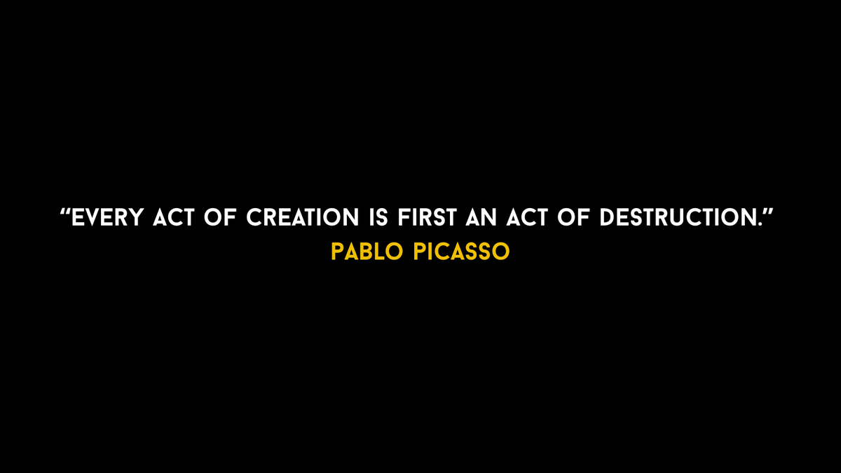 shokunin_dev's tweet photo. "Every act of creation is first an act of destruction." Pablo Picasso
💻🎨 #SharedQualities #PabloPicasso #CodingIsArt https://t.co/JuheBQkmXM