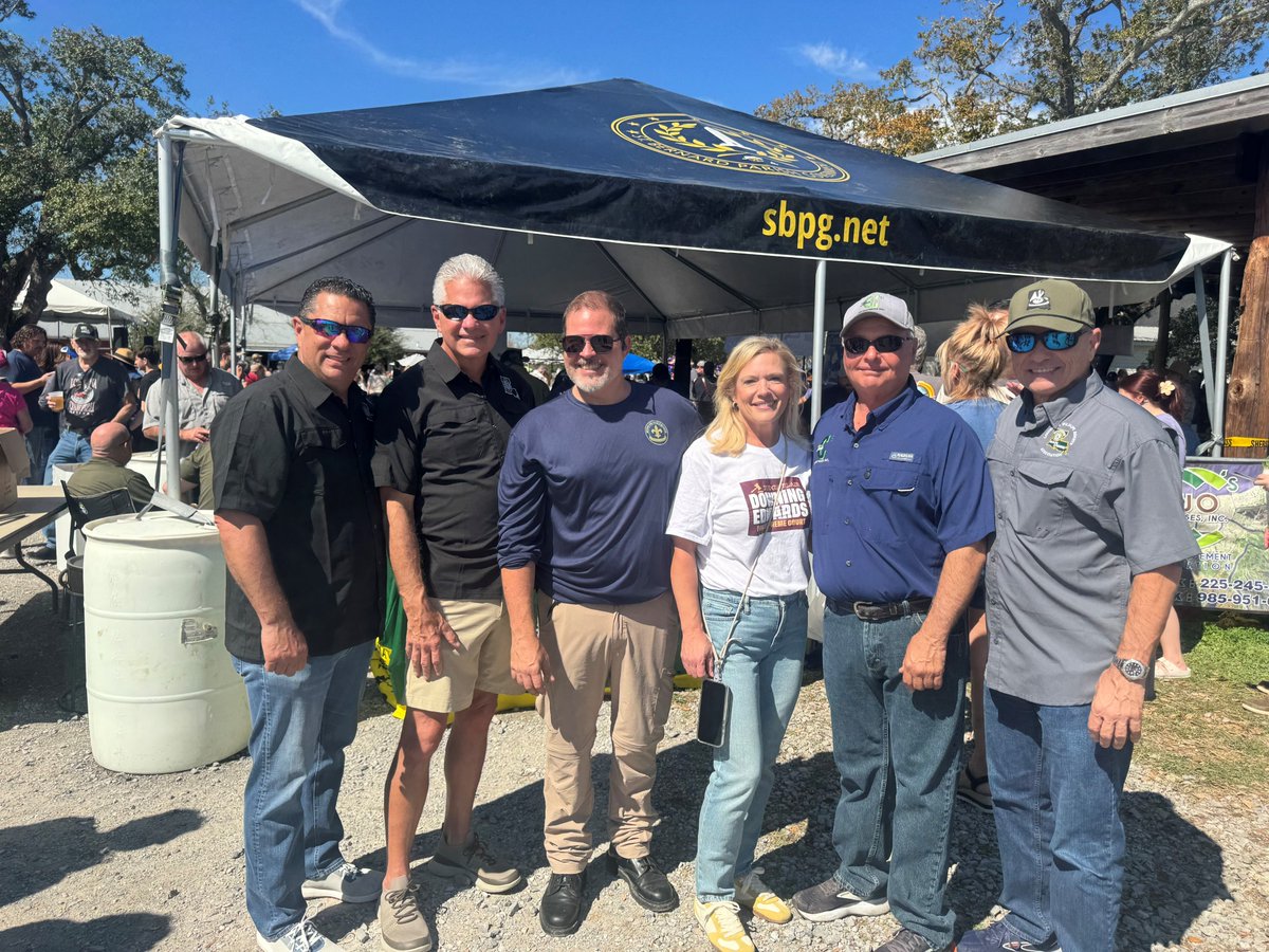 LDWF's tweet photo. We were proud to be part of the 2026 Cook-Off for the Coast at Docville Farm in St. Bernard Parish! 🦐🎣 Wild game, fresh seafood and community all in support of coastal restoration. Proceeds benefit partners like @CRCL1988, MerauxFoundation &amp; @Nunez_CC.
#CookOffForTheCoast #LDWF https://t.co/ZApgBDkufA