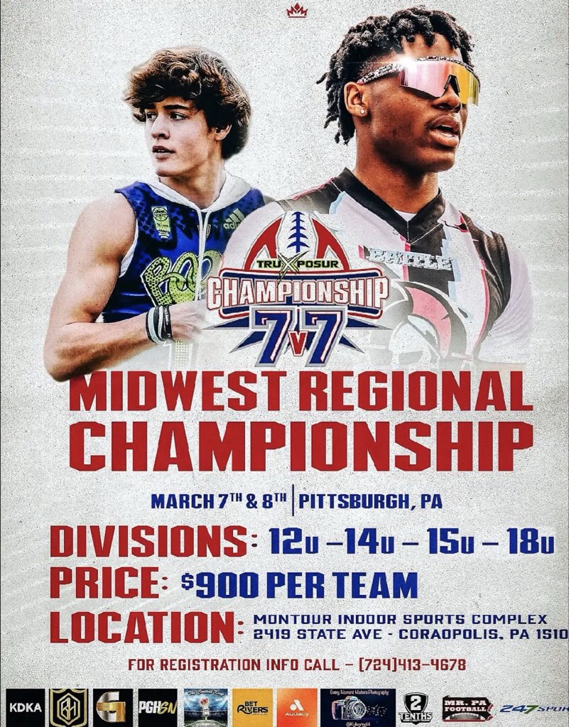 PAELITE7v7's tweet photo. 3/7 &amp; 3/8 March Madness Tournament in Pittsburgh 

#NEXT https://t.co/MG4vlNcy5x