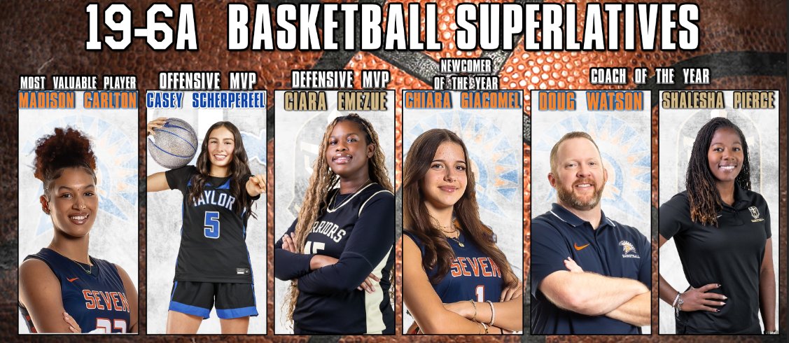 KatyISDAthletic's tweet photo. Congratulations to the athletes who earned 19-6A superlative and all district honors in Girls Basketball! https://t.co/rMfq8ZMjmL