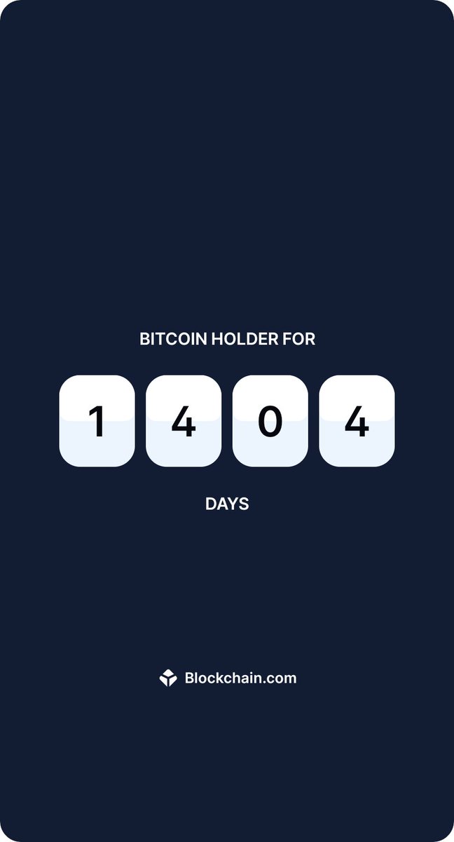 GeorgeVeanerC's tweet photo. #BTC HODLer check! Streak going strong for

1404 days and counting in my @blockchain Wallet! 🔥

Think your streak can top mine? 😤 Share yours and let’s see who’s really got the diamond hands! 💎 #MyBlockchainBTCStreak https://t.co/8ulyWbg72T