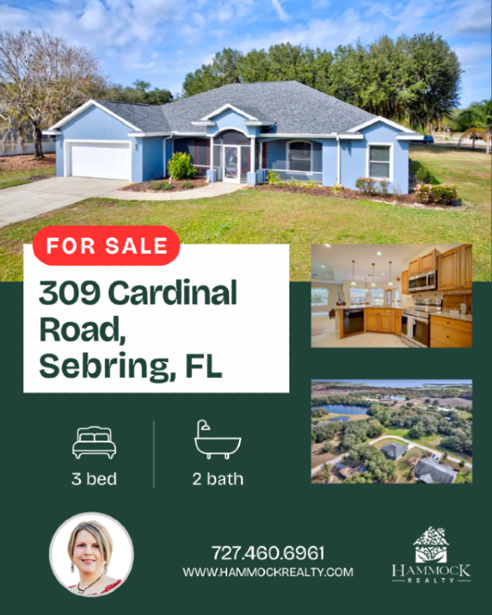 HammockRealty's tweet photo. 🏡 Move-In Ready! This beautiful home is ready for its new owners.

309 Cardinal Road, Sebring, FL

Jacqui Vreeken
727.460.6961
Hammock Realty

•••

”Handling Your Property Journey for You.”

#HammockRealty #Springlake #Realestate #Sebring https://t.co/wiahLLWpYD