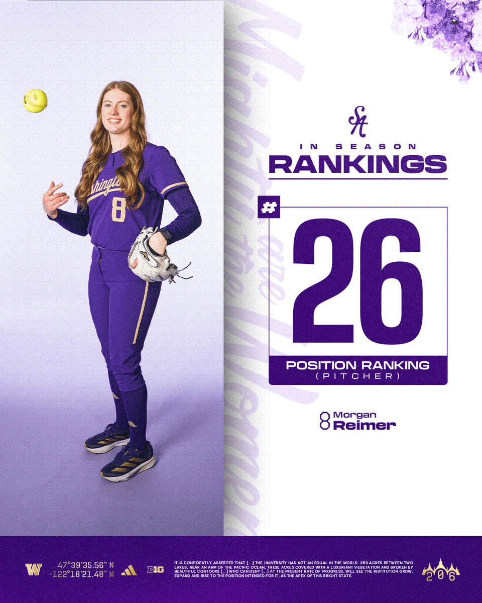 Washington Softball tweet media