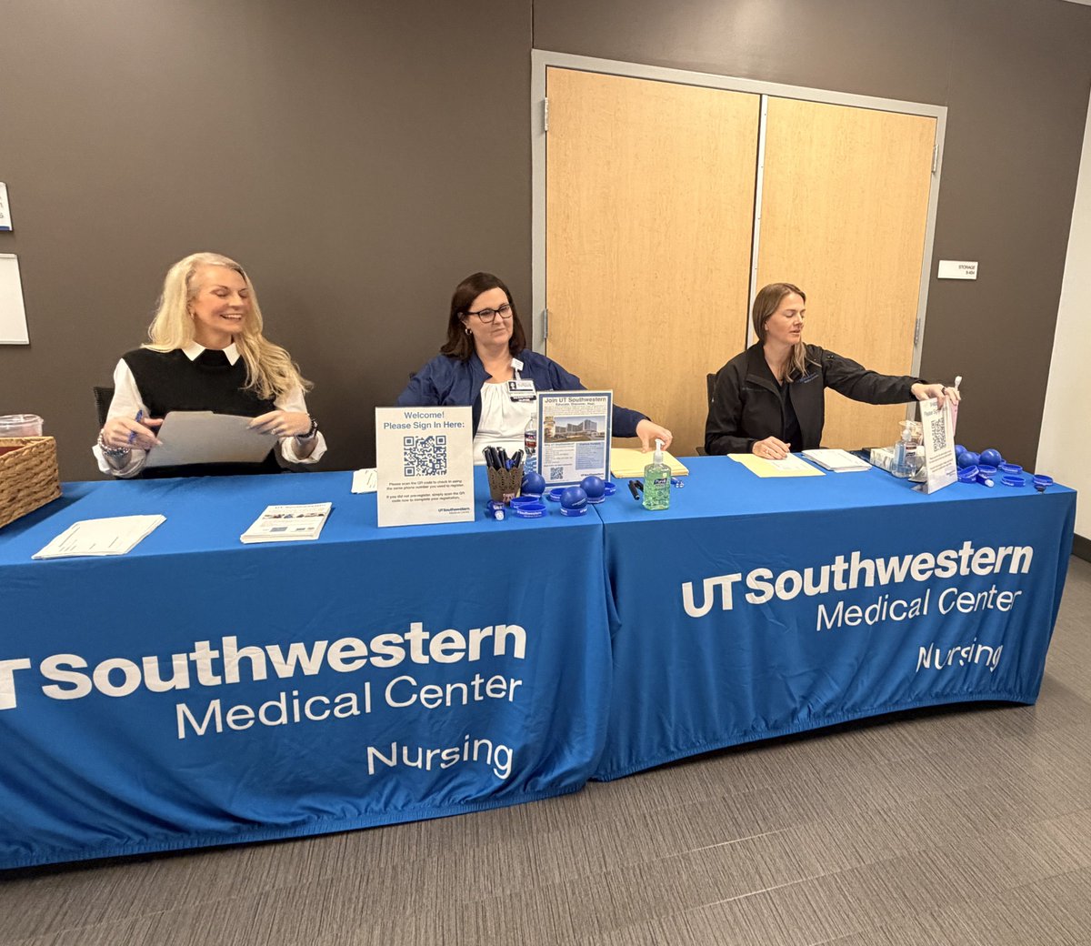 UTSWCareers's tweet photo. What an incredible Saturday spent connecting with nurses at our hiring event!

Thank you to everyone who stopped by, shared their stories, and learned why we’ve been named the #1 hospital in DFW for nine consecutive years!

Browse current openings: https://t.co/Pl4OXJJsft https://t.co/uLLxZmdof3