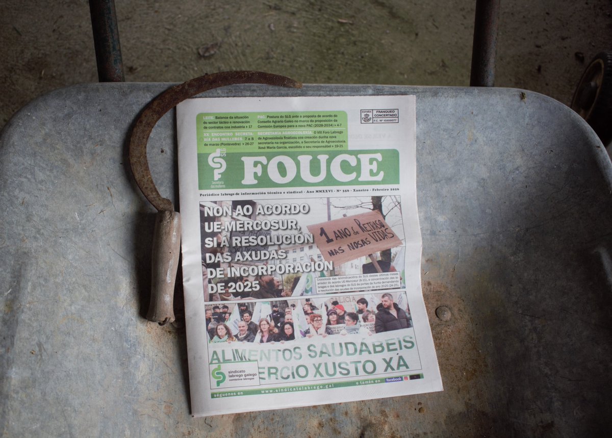 SLG_labregxs's tweet photo. 🗞 O pasado venres enviamos ás vosas casas o primeiro #FOUCE do ano, o número 356, correspondente aos meses de xaneiro e febreiro deste 2026!
🔗 Podedes consultar a versión dixital na nosa web no seguinte enlace:
https://t.co/V4ka21FVKl
#SindicatoLabregoGalego https://t.co/ZMXhYhcRzb