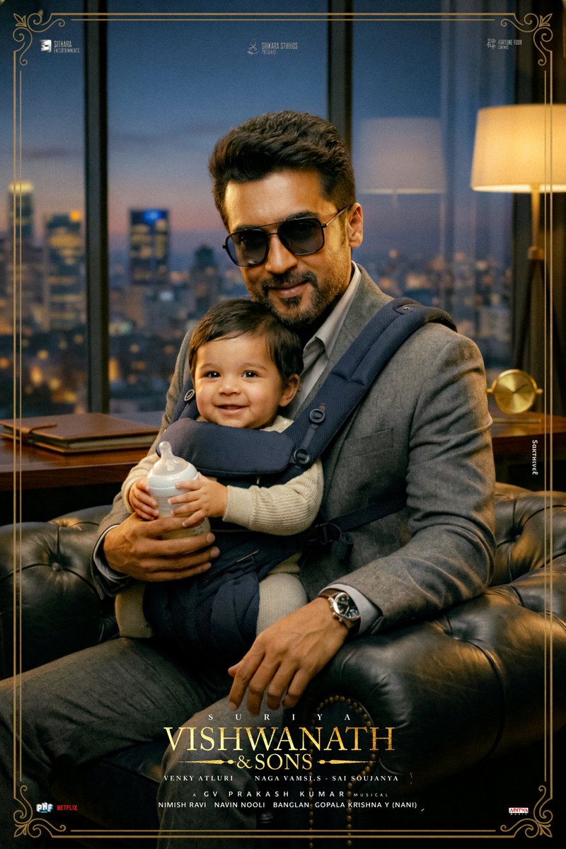 SakthiVelDesign's tweet photo. Poster Design For #VishwanathAndSons 😍

Po⚡ter By @itzSakthiVel_ 

 @Suriya_offl #VenkyAtluri @_mamithabaiju @realradikaa @TandonRaveena @gvprakash #Suriya #Suriya46 https://t.co/ZP31V2uK2w