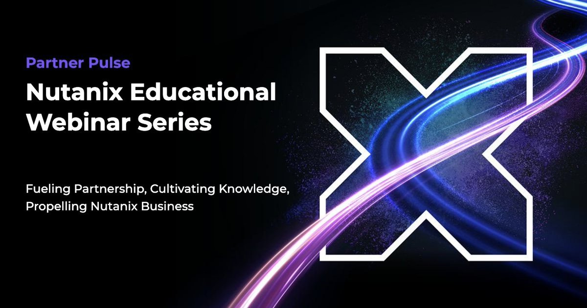 NutanixPartners's tweet photo. Join the next two Nutanix Partner Pulse webinars!

📅 March: Navigate infrastructure supply chain constraints and position Nutanix on AWS.
📅 April: Get key insights and major takeaways from .NEXT 2026 to fuel stronger customer conversations.

👉 https://t.co/vYNDrIcKSH https://t.co/QF3atgw8LI