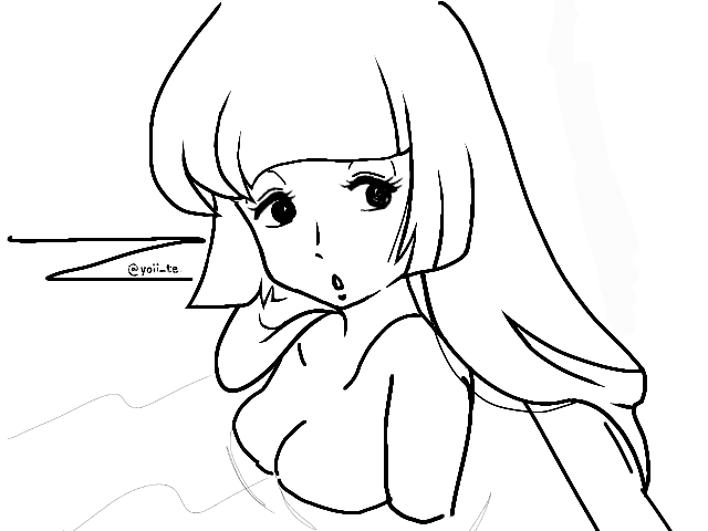 yoii_te's tweet photo. anotherr lazy test, more of a study of sorts.
my take on what the supposed saki sanobashi anime could've looked like. https://t.co/J2SGlNNPt7