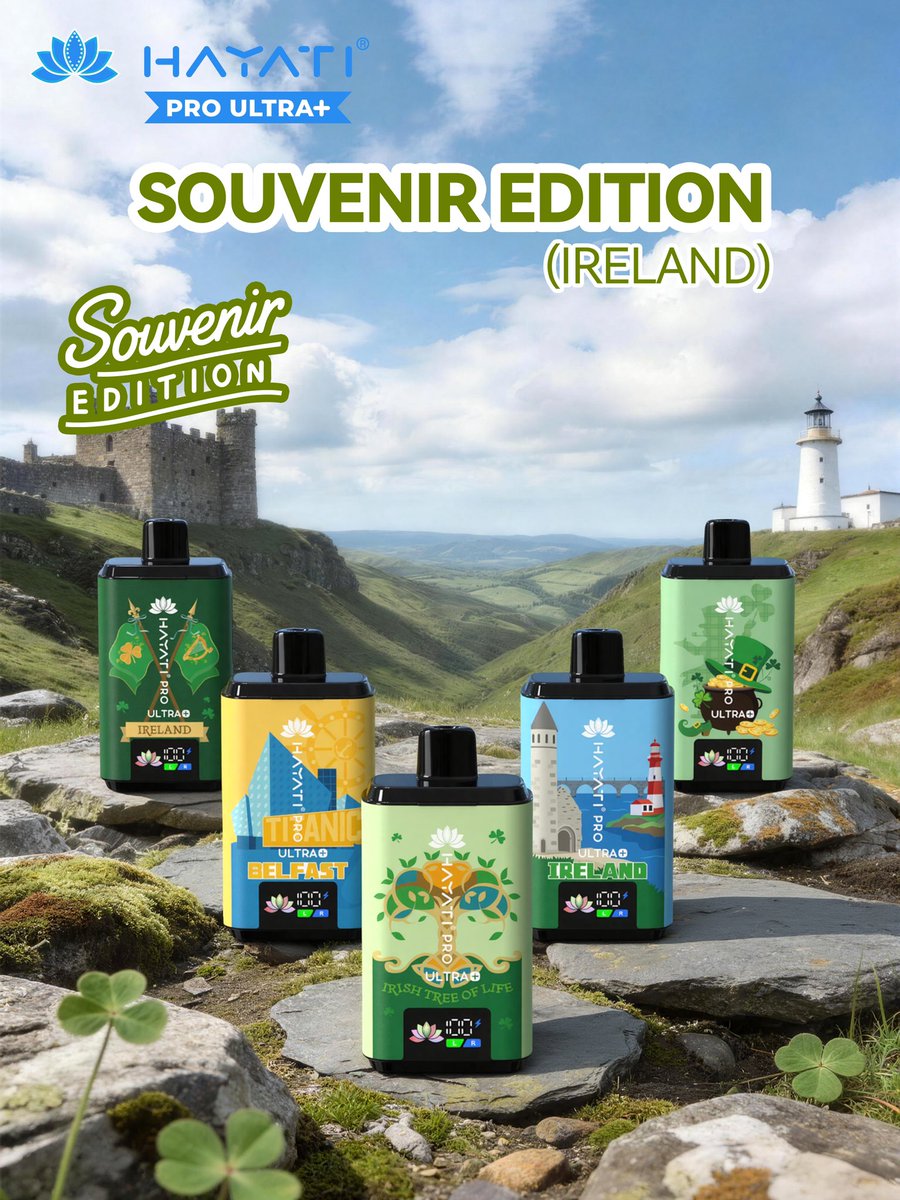 Hayati® Pro Ultra+ Souvenir Edition (Ireland) 🇮🇪

Meet the Ireland collection:

🍀 Leprechaun
🚢 Titanic Belfast
🌊 Irish Memories
🌿 Irish Spirit
🌳 Irish Tree of Life

Five stories.
Five designs.

Enjoy Hayati® Enjoy Life.

#Hayati #ProUltraPlus #SouvenirEdition