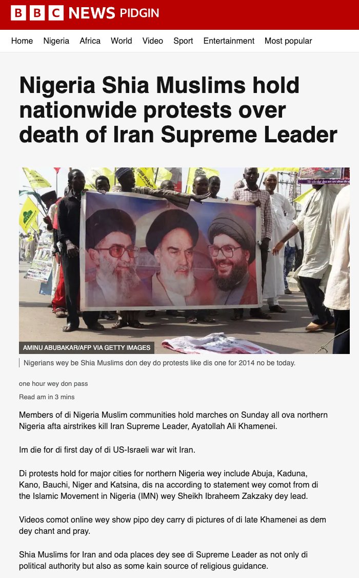 Nigerians, of course