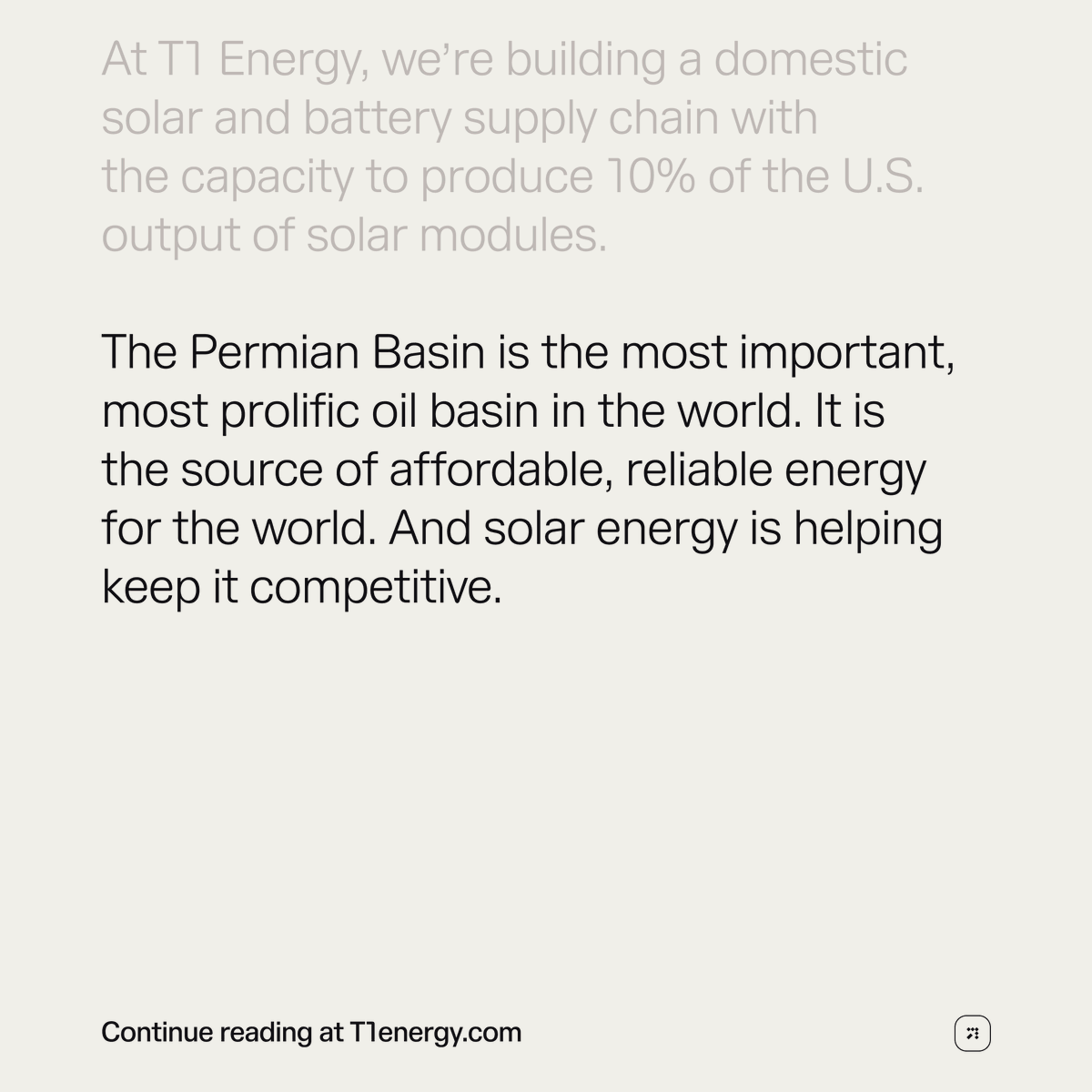 T1 Energy tweet media