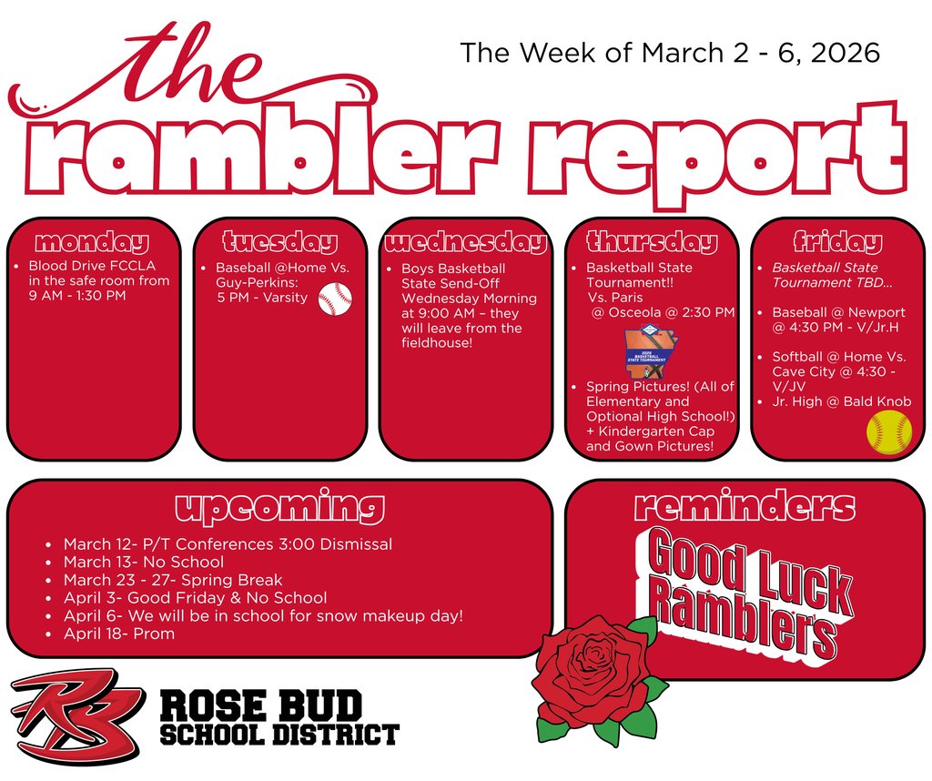 RoseBudRamblers's tweet image. #WeeklyUpdate