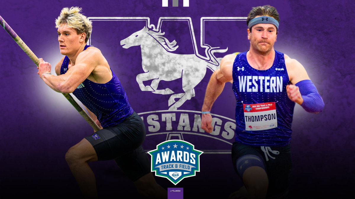 🎽 OUA TRACK &amp; FIELD AWARDS 🎽
<a href="/OUAsport/">Ontario University Athletics</a> announced their 2026 Track &amp; Field Major Award Winners this morning. Two members of the <a href="/WesternTF/">Western Mustangs T&F</a> team were recognized.

🏆 Jackson Mackay - Men's Rookie of the Year
🏆 Aaron Thompson - Men's Community Service Award

Congratulations on