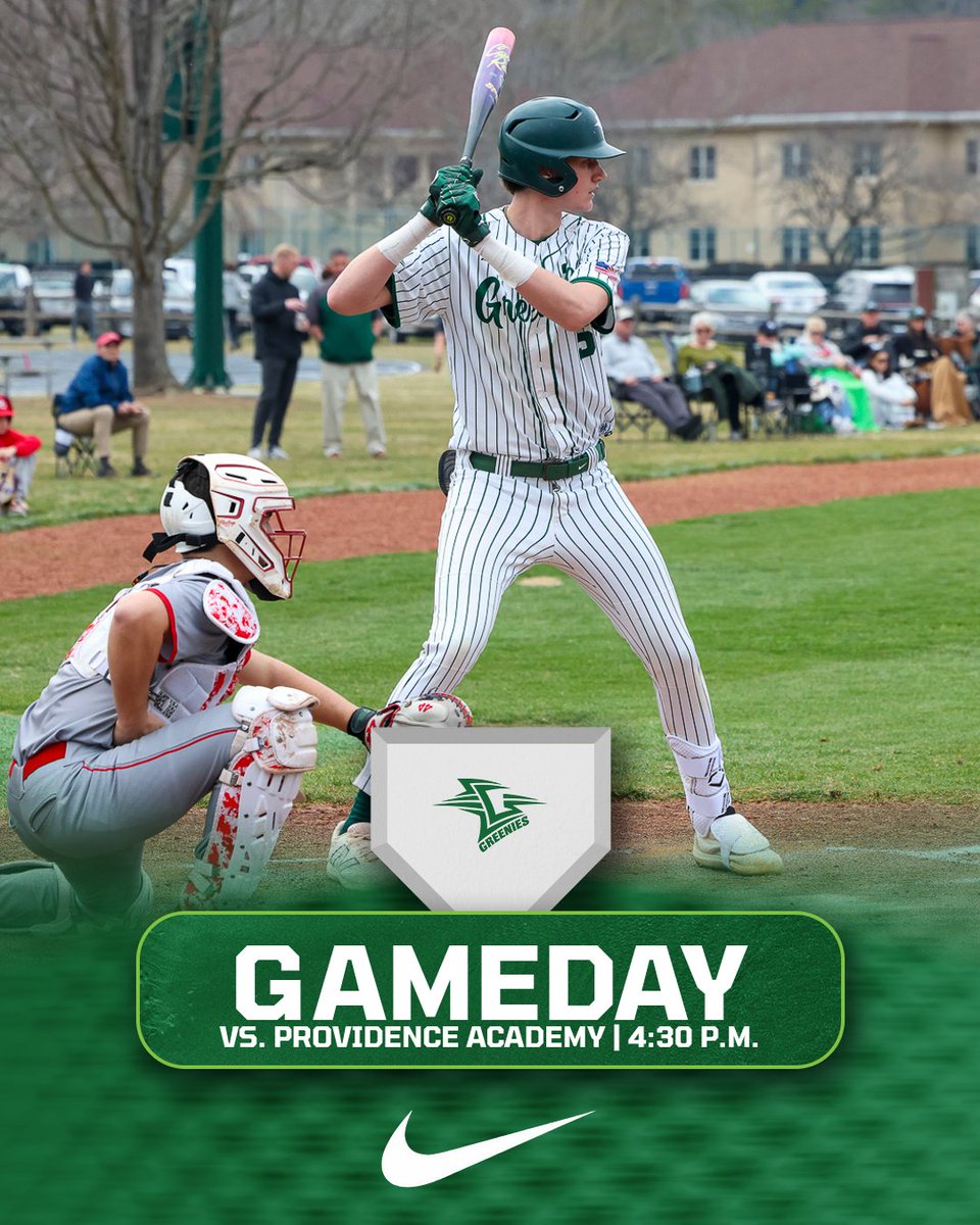 greeniesports's tweet photo. Two chances to see varsity baseball at home this week, starting with this afternoon’s 4:30 p.m. tilt versus Providence Academy (Tenn.). The livestream link is https://t.co/fej4jUWXAu #GoGreen #asheville #avlsports #hsbaseball #ncisaa https://t.co/FXSgW1FBvB