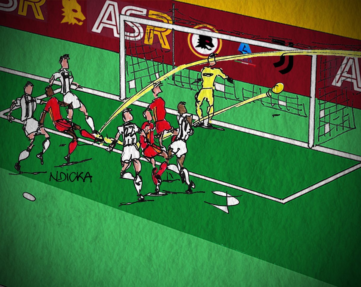 LaScorza's tweet image. Polli

@OfficialASRoma - Juventus 

#Wesley 39'
#NDicka 54'
#Malen 65'

#ASRoma #RomaJuventus #SerieA