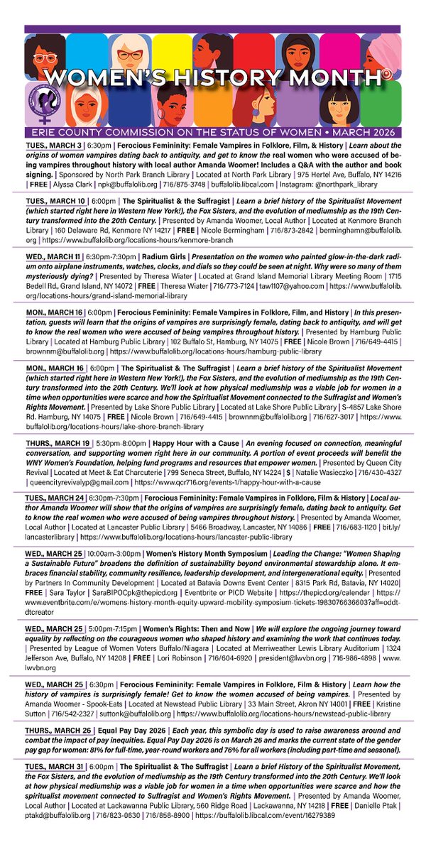 Erie County Commission on the Status of Women tweet media