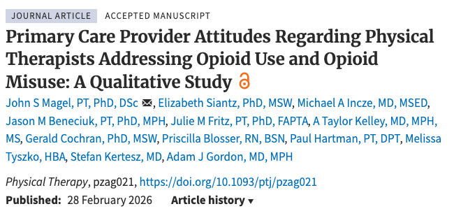 Jake Magel, PT, DSc, PhD, FAAOMPT tweet media