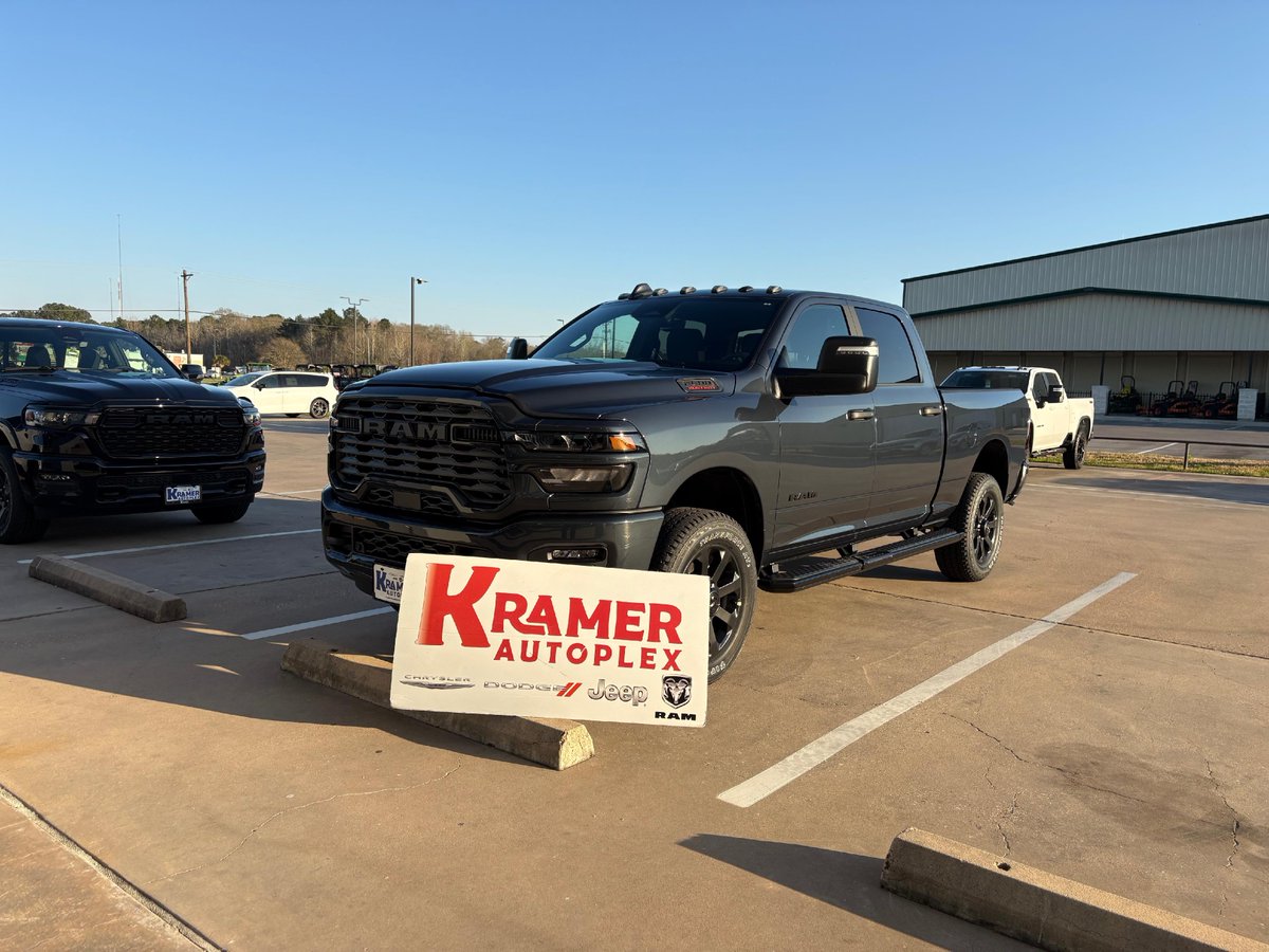 KramerCDJR's tweet image. 🎉 Big cheers for Nicole &amp;amp; Dusty on their brand new 2026 Ram 2500! Come meet Tyler Keith and find your perfect ride today.   😎
🖥️ Website Link: bit.ly/46tY3UN
#KramerCDJR #LivingstonTexas #KramerAutoplex #NewCarSales #Automotive #Cars #TruckSales #CarsForSale