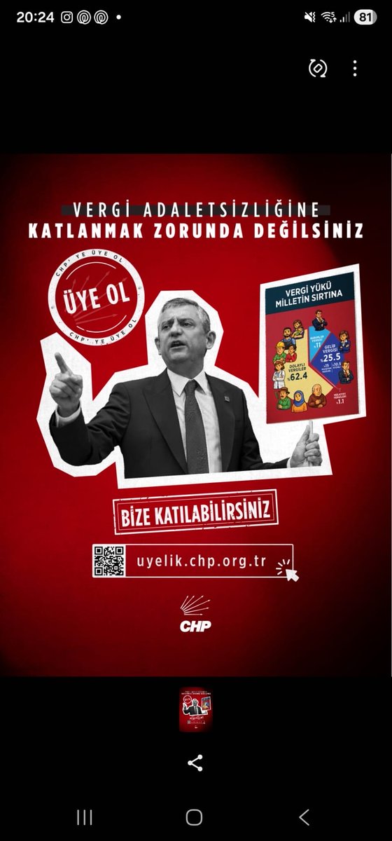 Vatandaşın sırtındaki vergi yükü artarken, bir avuç azınlığın borçları siliniyor. 

Bu adaletsiz düzene #KatlanmakZorundaDeğilsiniz

Adaleti birlikte kurmak için bize katılabilirsiniz. 

uyelik.chp.org.tr