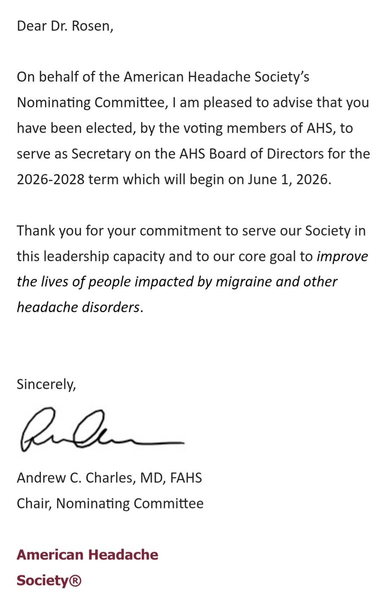 NoheadachesNoah's tweet image. Thank you so much to @ahsheadache and all my colleagues for the opportunity to serve people with #migraine #cluster #concussion and other #headache disorders at a higher level and help continue to build our field!