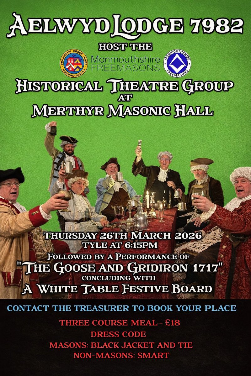 Provincial Grand Lodge of South Wales tweet media