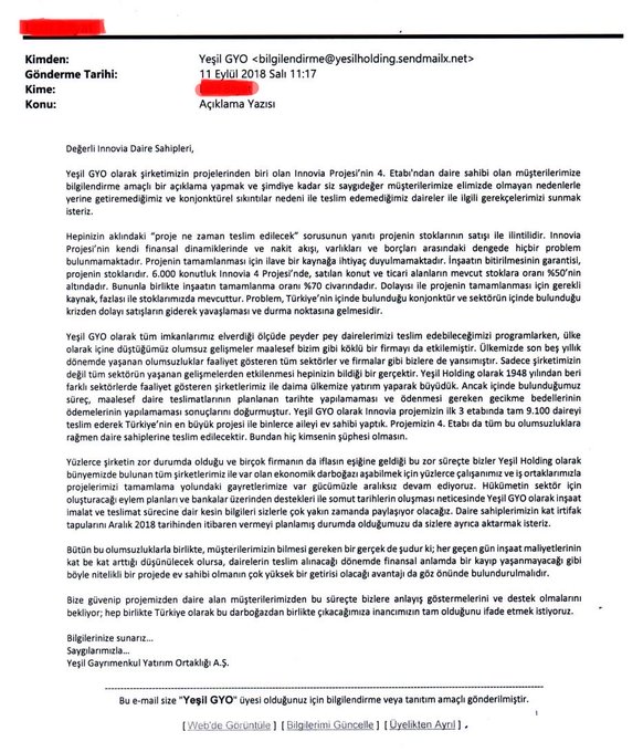 KamsErhan's tweet photo. Yeşil GYO’nun KAP açıklaması bir "algı operasyonu" mu? Şirketin "yalan" dediği her şeyi bizzat patronu Engin Yeşil aylar önce itiraf etmiş! İşte belgelerle büyük çelişki... #YeşilGYOmağdurları
@abakingurlek @spkgovtr @adalet_bakanlik @cuneytozdemir @szctelevizyonu @RTErdogan https://t.co/LP3a24AQY7