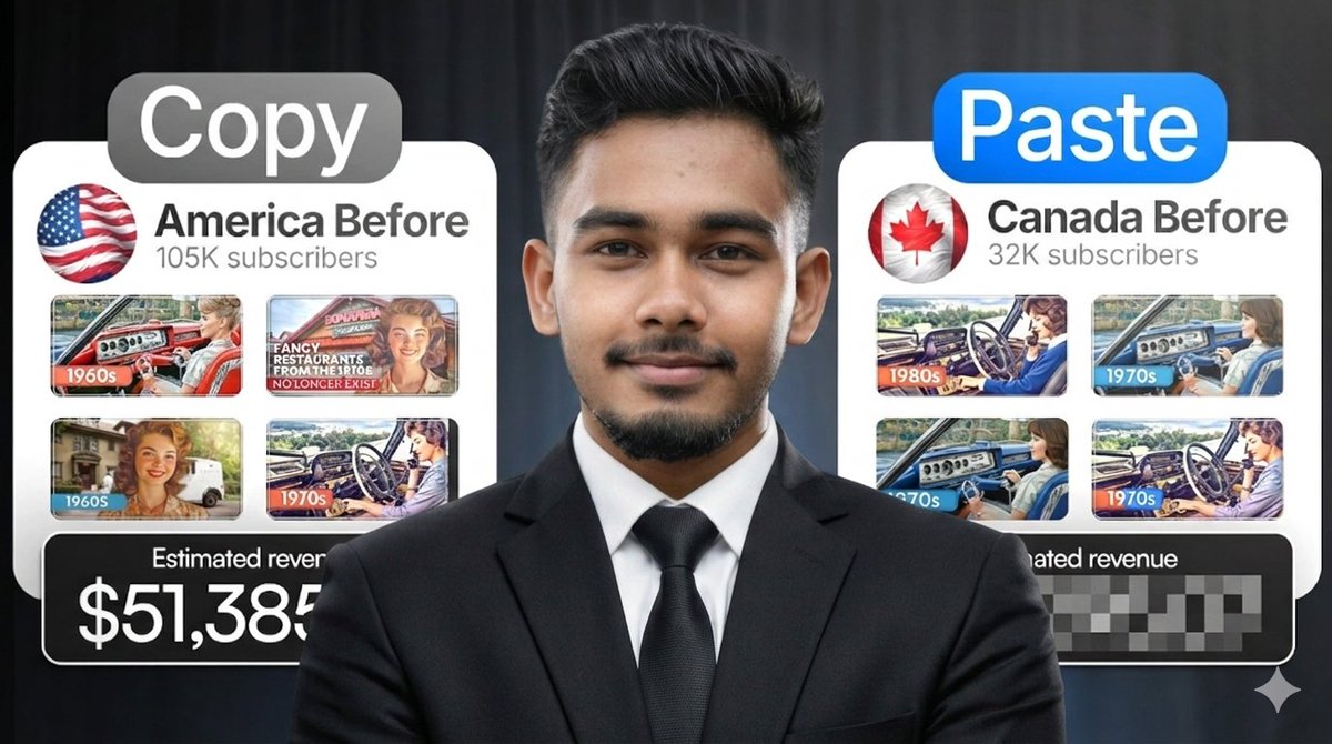 I Copied a YouTube Channel Making $50K/Month (It Worked) 🤯

I’m giving away my exact strategy to start a profitable faceless channel.

To enter:
1️⃣ Follow <a href="/Heykazitarek/">Kazi Tarek</a> 
2️⃣ Like ❤️
3️⃣ RT 🔁
4️⃣ Comment “YT”
Winner in 48 hours ⏳
Let’s build 💰🚀