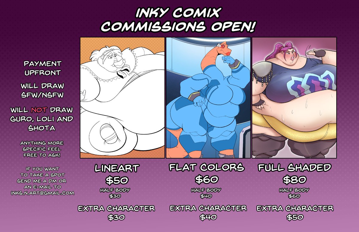 InkyKinks Commissions Open!! tweet media