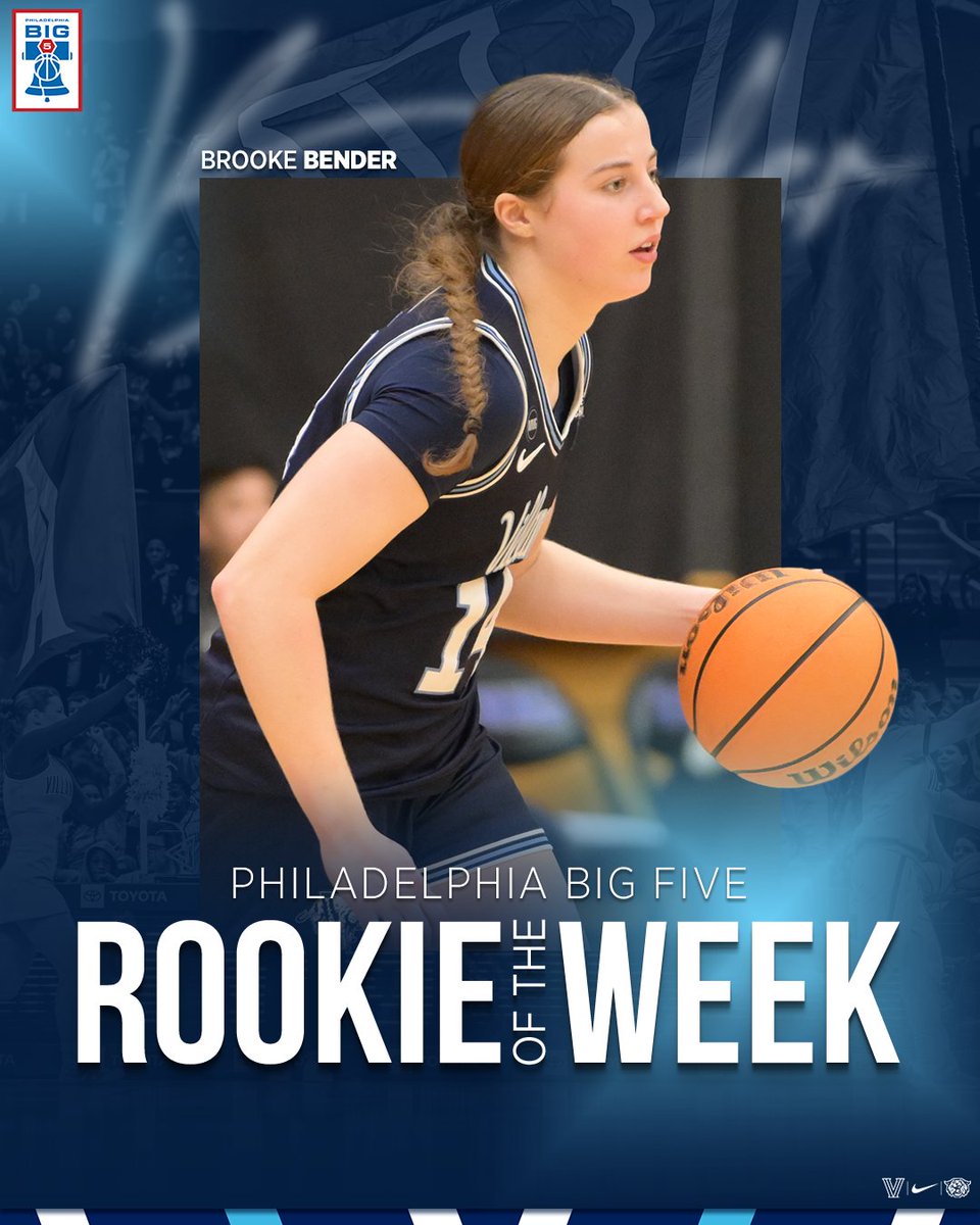 novawbb's tweet photo. Another pair of Wildcat honorees✌️

@JasmineBascoe and @brooke11bender sweep the latest @Big5_Hoops awards

#GoNova | #BELIE_V_E https://t.co/mSVNXjcdGU