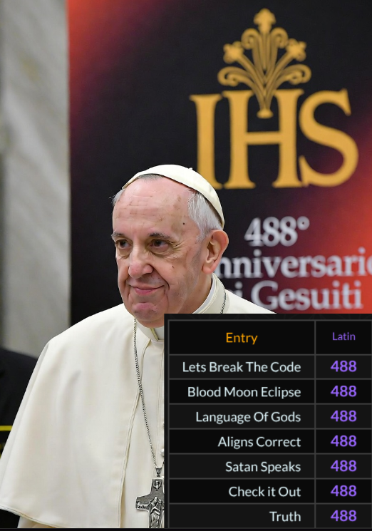 Samelettuce's tweet photo. Shmita occurs every 7 years

9/27/2028 not only is the 488th anniversary of The Jesuit Order but also 7 days after the 7 year Shmita cycle

&amp; 2 years 2 weeks 2 days after 9-11-2026 Rosh Hashana

@WeKnow_1234 thank you for the 488 links.

@AndrewG01510 @arphaschad @darkvdred https://t.co/hmvBJGOGiQ