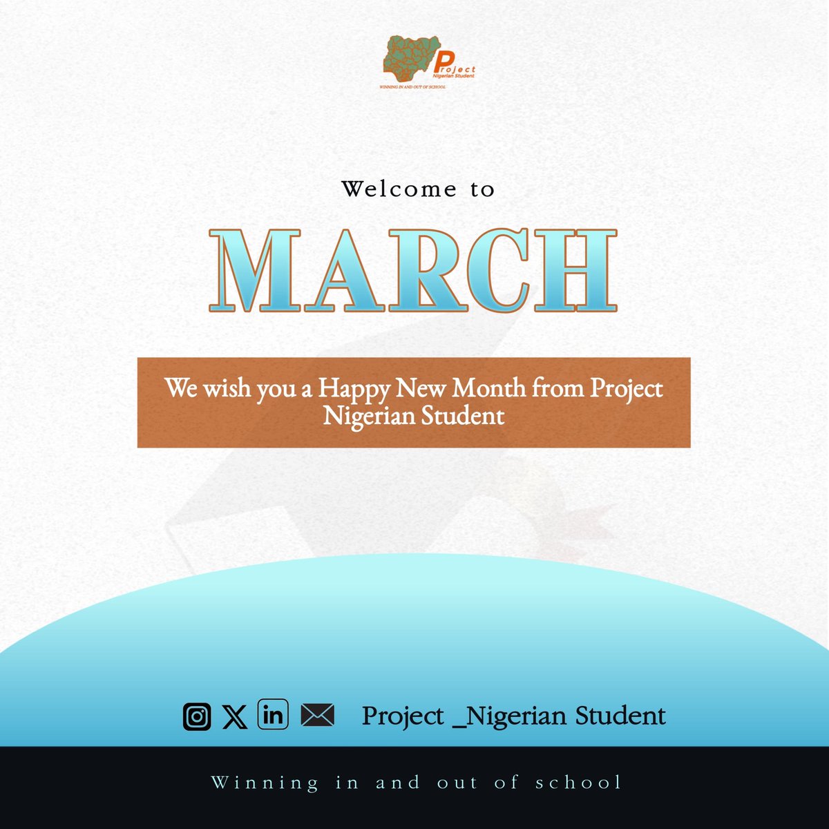 Project_Nig_Stu's tweet photo. Happy New Month, fam! 🎉 For Project_Nigerian Student, it's a fresh start to crush goals, ace exams, and level up . Let's make it a month of growth, connection, and wins 📚
 Contact us: projectnigerianstudent@gmail.com 

#growingtogether
#winninginandoutofschool https://t.co/v5iYxiGEMS
